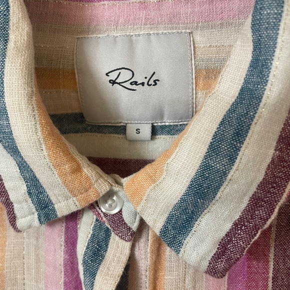 Rails Amelie Button Down in Avila Stripe small, great condition - Picture 8 of 9
